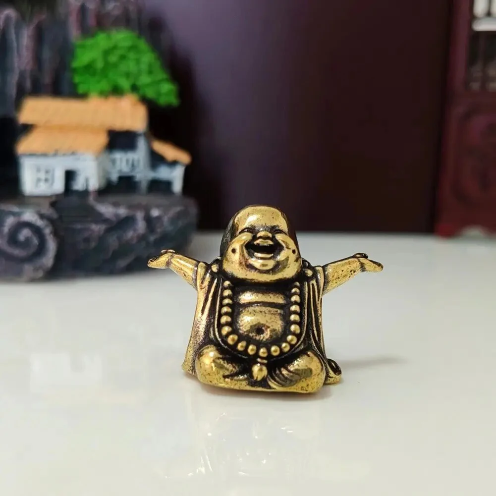 Maitreya Buddha Statue Laughing Buddh Crafts Buddhist Ornaments Wealth Lucky Meditation Fengshui Decoration Home Decoration