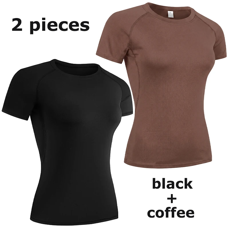 Compression Shirt Short Sleeve Athletic Yoga