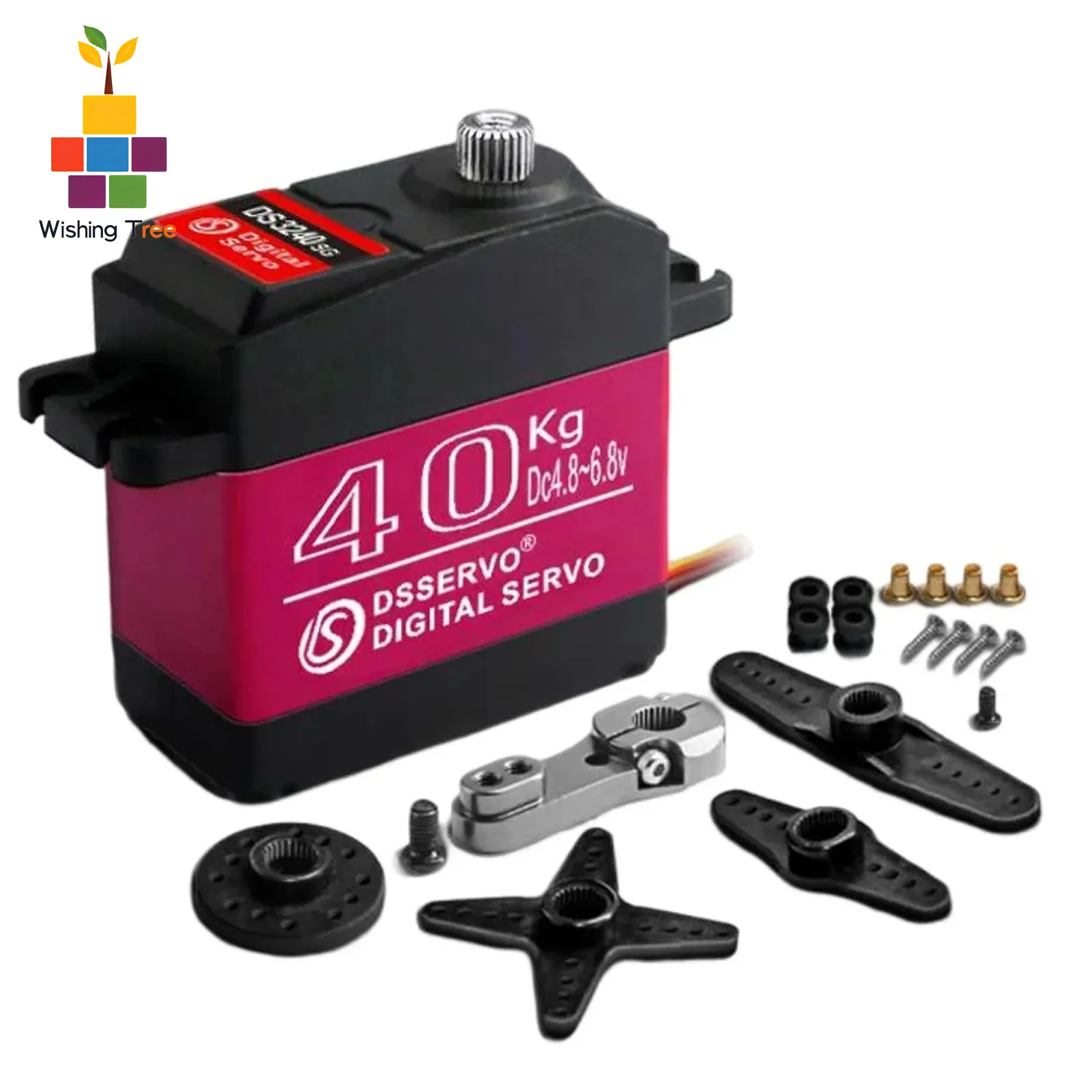 

DS3240 40KG High Torque Digital Servo 270° Waterproof IP66 with 25T Arm for RC Cars/Robotics