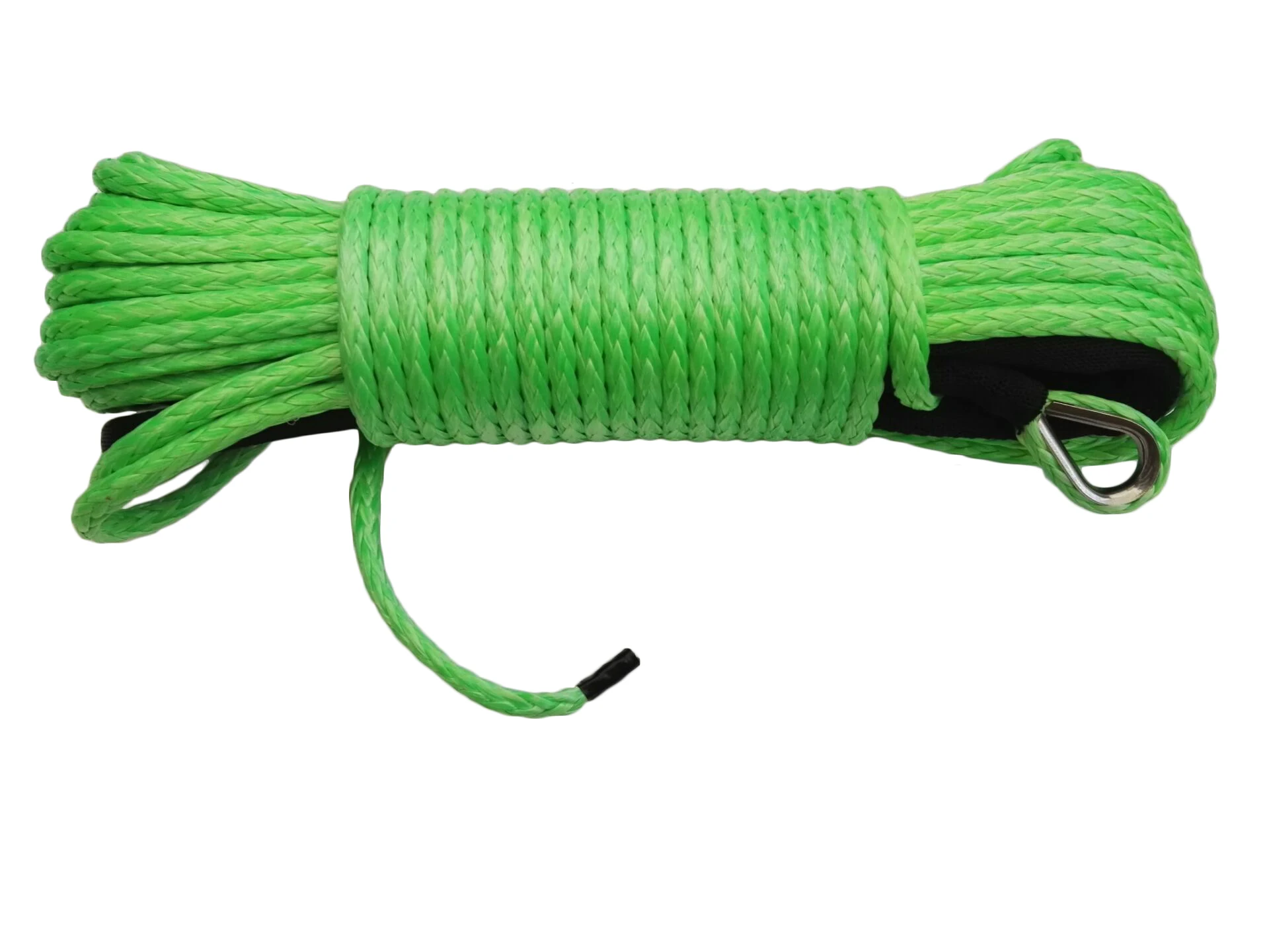 

6mm*24m Green Durable Synthetic Winch line ,12 Strand String Recovery Rope,Green Winch Line