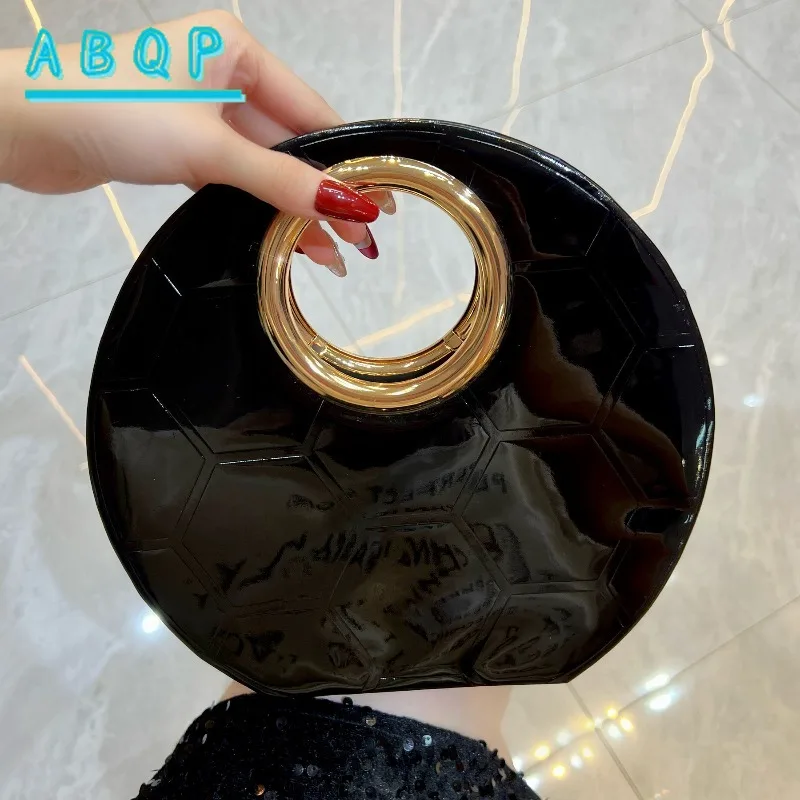 Dinner Women's Bag Luxury Brand Round Dinner Party Clutch Bag Personalized Fashion Women's Shoulder Crossbody Bag High Quality 2