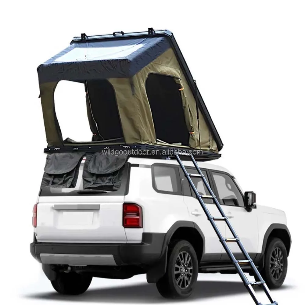 Car Roof Tent Remote Control One Bedroom Waterproof Roof Tent For SUV Jeep Pickup Trucks Automatic Opening Easy Setup