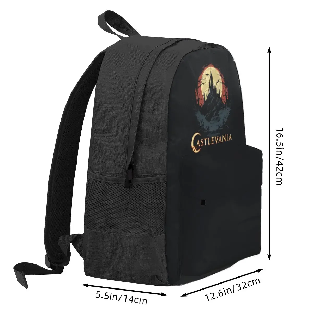 Castle Of Darkness Castlevania Backpack Daypack Large Capacity Boys Girls BookBag School Bag Shoulder Bags for Men Women