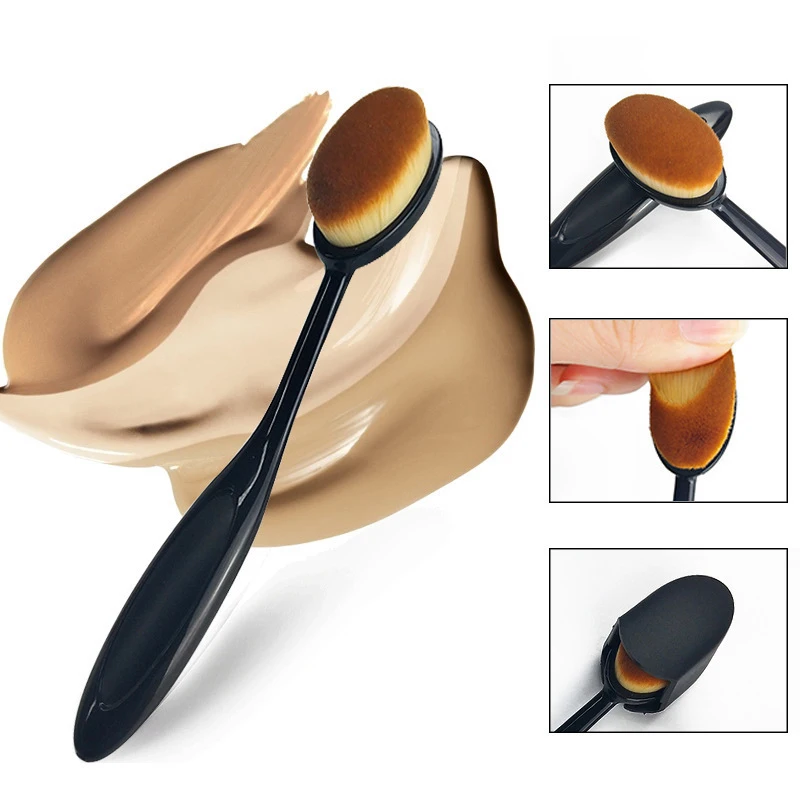 1PCS Toothbrush-shaped Makeup Brush Kabuki Liquid Foundation Makeup Brush Set Female Soft Multifunctional Brush