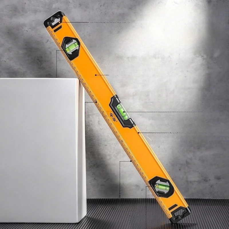 3in1 Magnetic Level Ruler High Precision Triple Bubble Spirit Level Woodworking MultiFunction Horizontal Vertical Measuring Tool