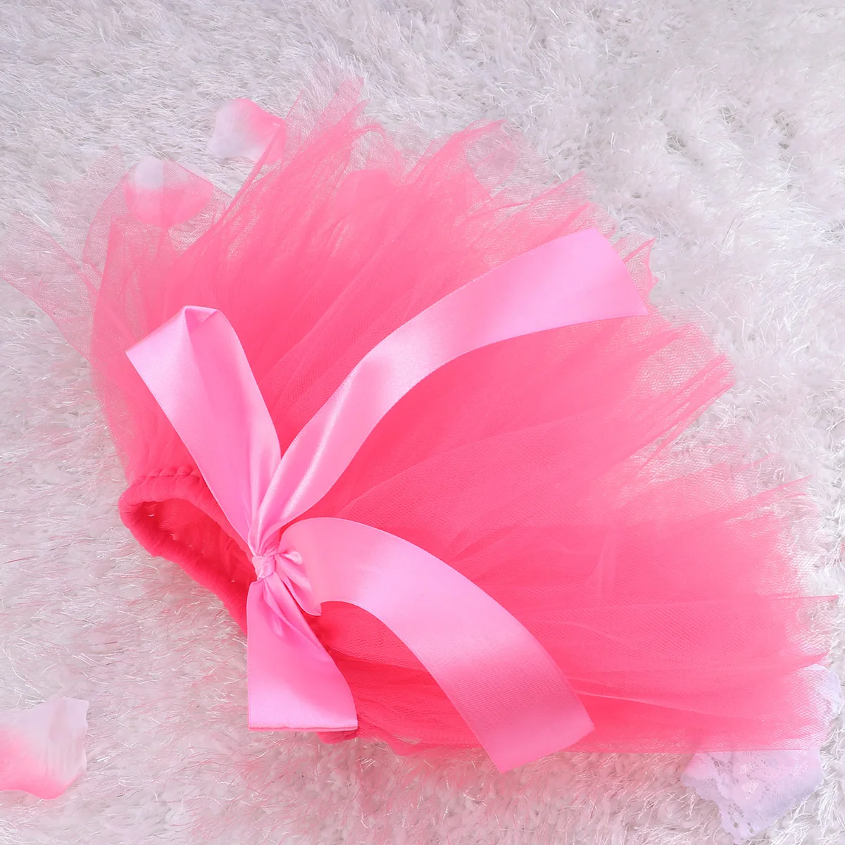 الرضع توتو تنورة الزي حجم 0-6 أشهر الأحمر القوس عقدة فستان الطفل التصوير الدعامة الكروشيه ملابس الطفل عقال