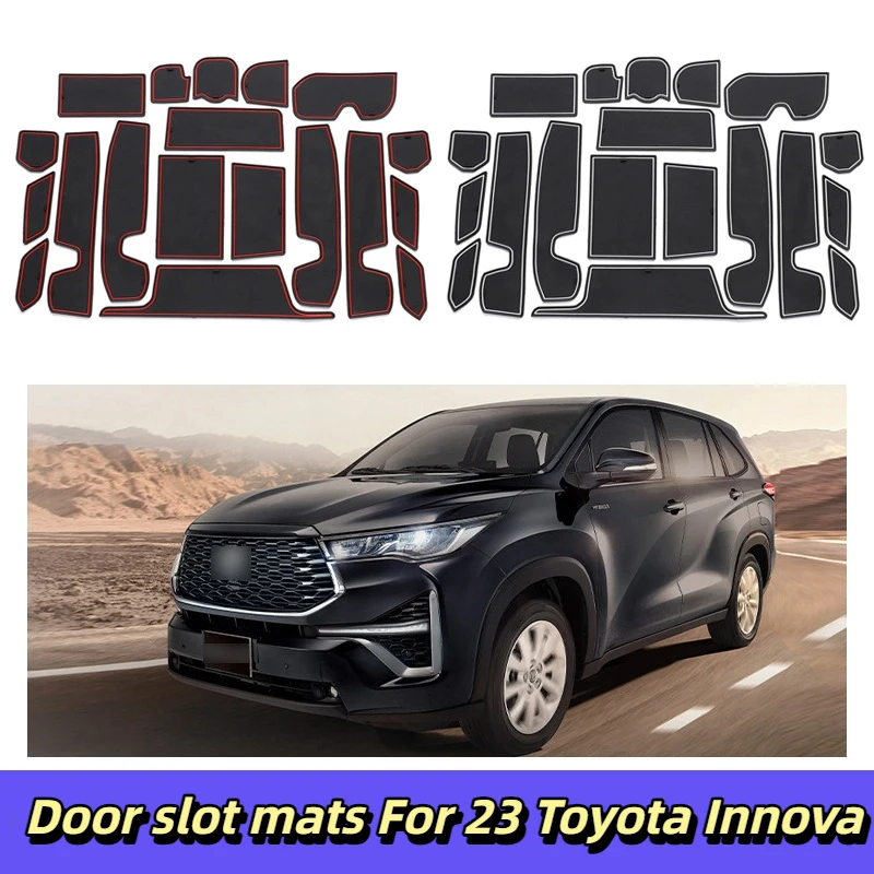 

CAR door slot pad For 23 Toyota Innova storage boxes, dustproof mats, water cup anti slip mats