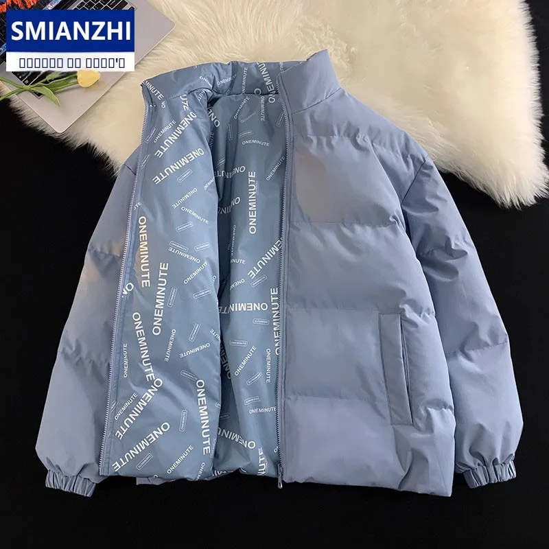 

Двусторонняя одежда Thi down Jaet, мужская и женская Sles, модная зимняя верхняя одежда большого размера, хлопковая одежда, украшение на молнии