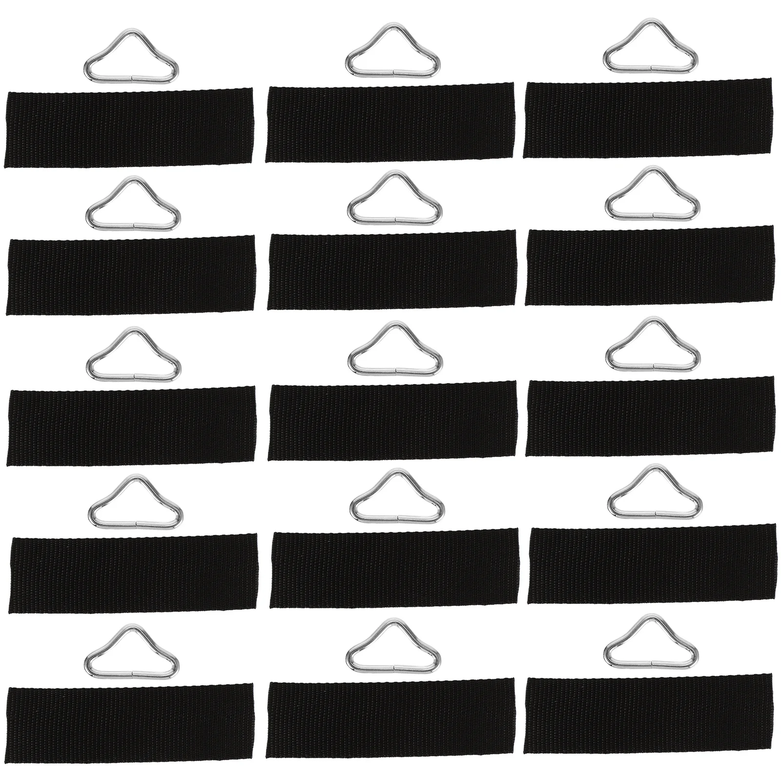 

30pcs Trampoline Triangle Ring Replacement Parts High Strength Crack Resistant For Jumping Bed Mesh Cloth Bungee Outdoor Diy