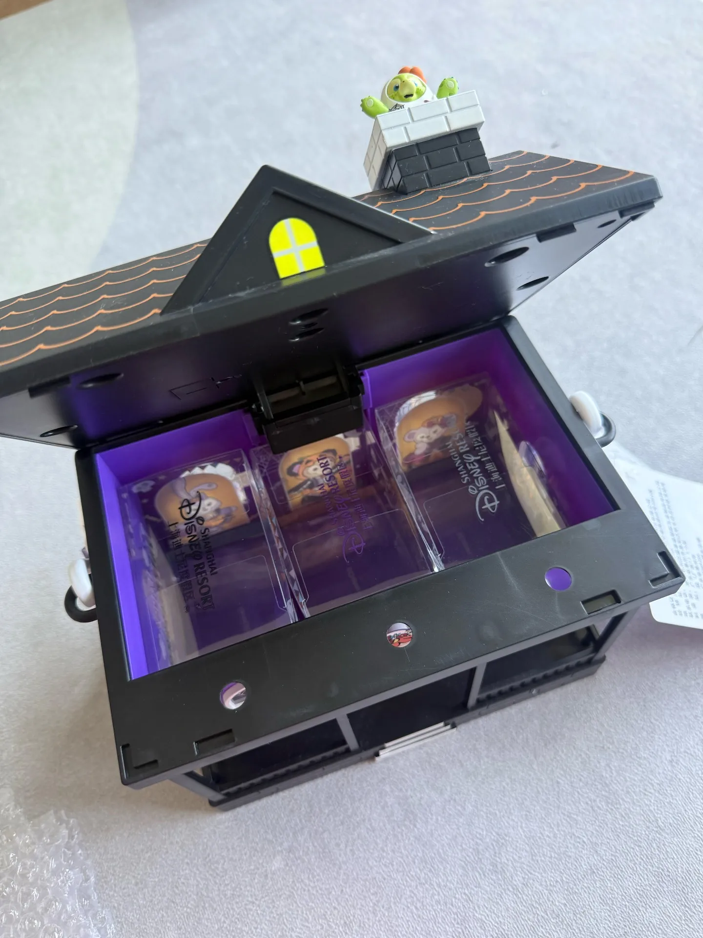 Shanghai Disneyland Halloween Exclusive Souvenir Olu Haunted House Design Light-Up PVC Popcorn Bucket - Festive Gift view 6