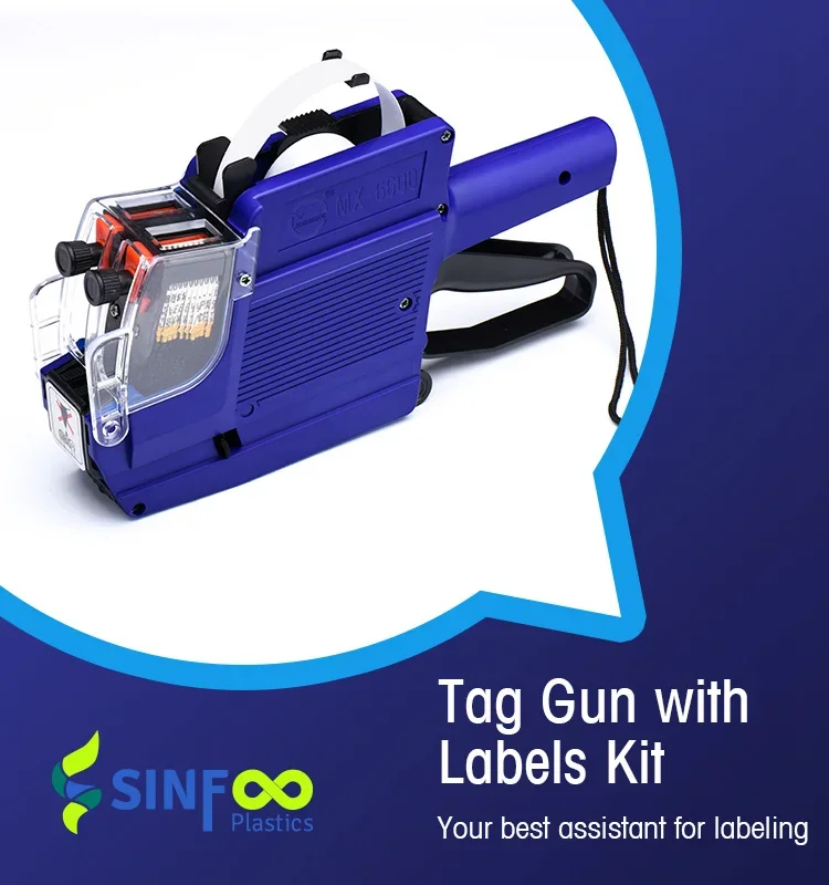 Portable MX6600 Pistora Etiquette Dual Line 10-Digit Price Labeling Machine Gun