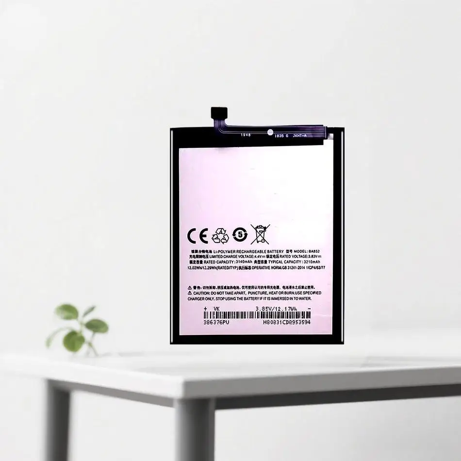 

For Meizu X8 3300Mah Mobile Phone Battery BA852 High-Capacity Long-Lasting Performance