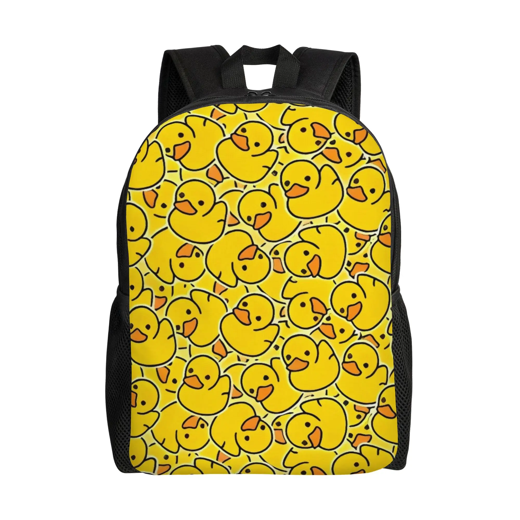 Yellow Duck Cute Cartoon Backpack  Trekking Backpacks Men Funny School Bags Design Big Rucksack