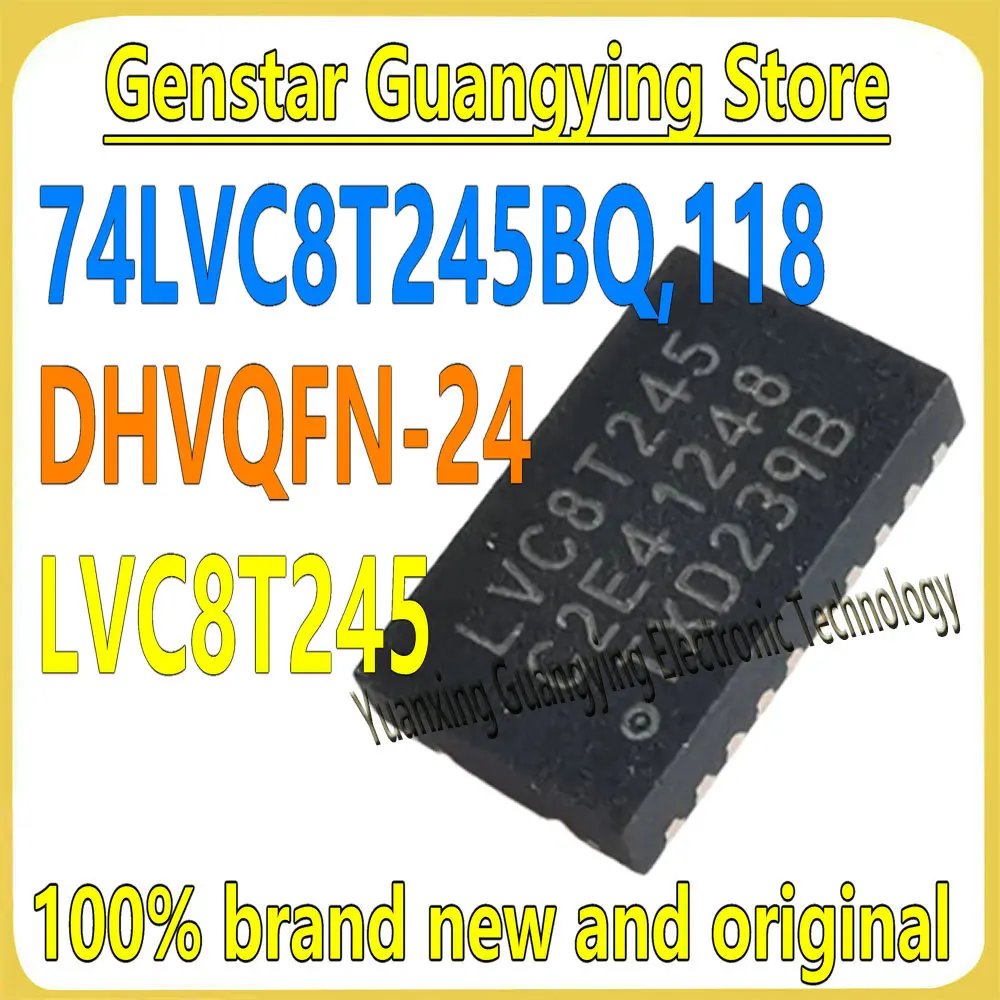 (1 piece) 74LVC8T245BQ, 118 74LVC8T245BQ Marking: LVC8T245 DHVQFN-24 Bus Transceiver/Level Converter Chip IC 100% brand new