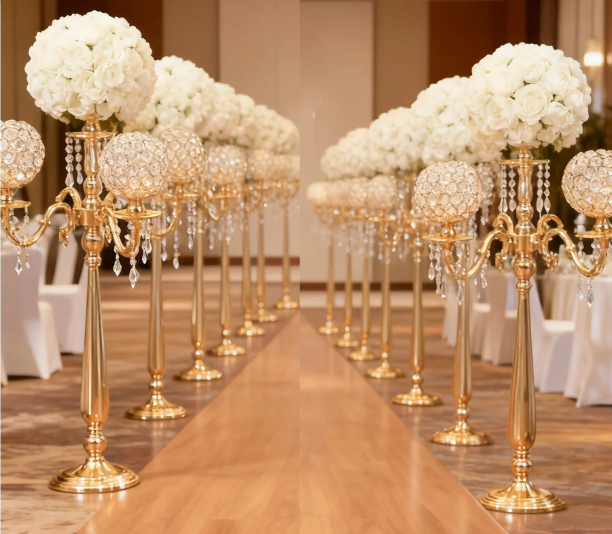 

10 шт.) H90 см) металлические цветы люстры акриловая цветочная рамка центр стола с проходом дорога свинцовые украшения для вечеринок