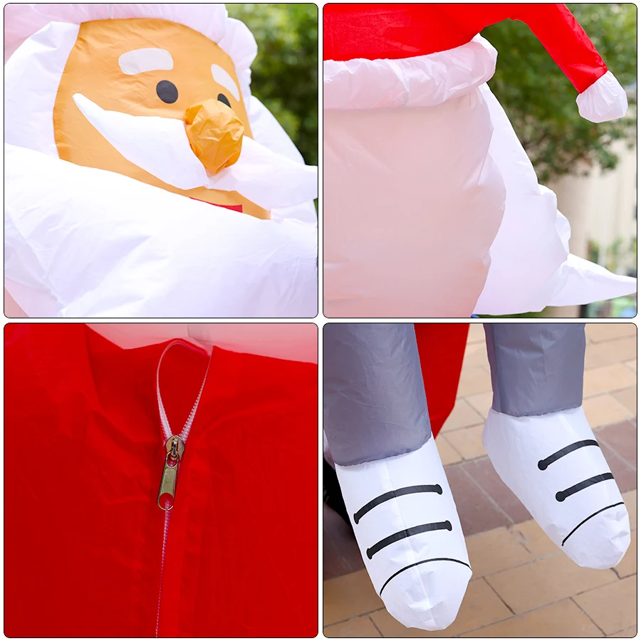 Déguisement Gonflable Père Noël Rigolo Adulte – photo 6