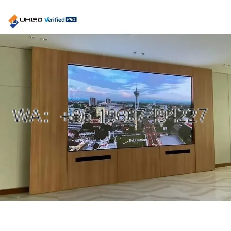 for UHLED 8K 4K Fine Pitch COB LED Display P1.2 P1.5 Micro Led Video Wall Indoor Seamless Screen Panel for Home Theater
