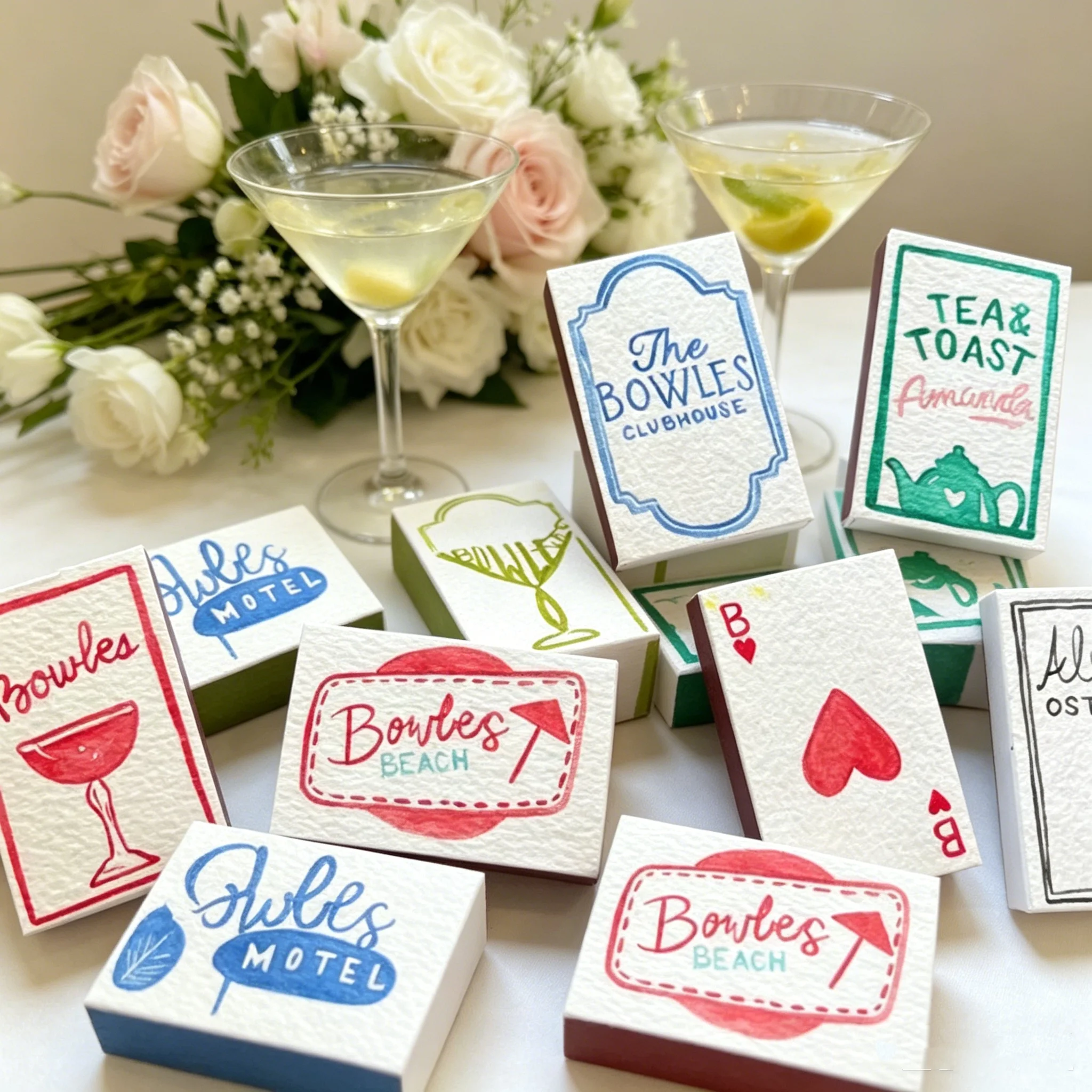 

Mix & matchbox Hand-Painted, Watercolor Matchboxes