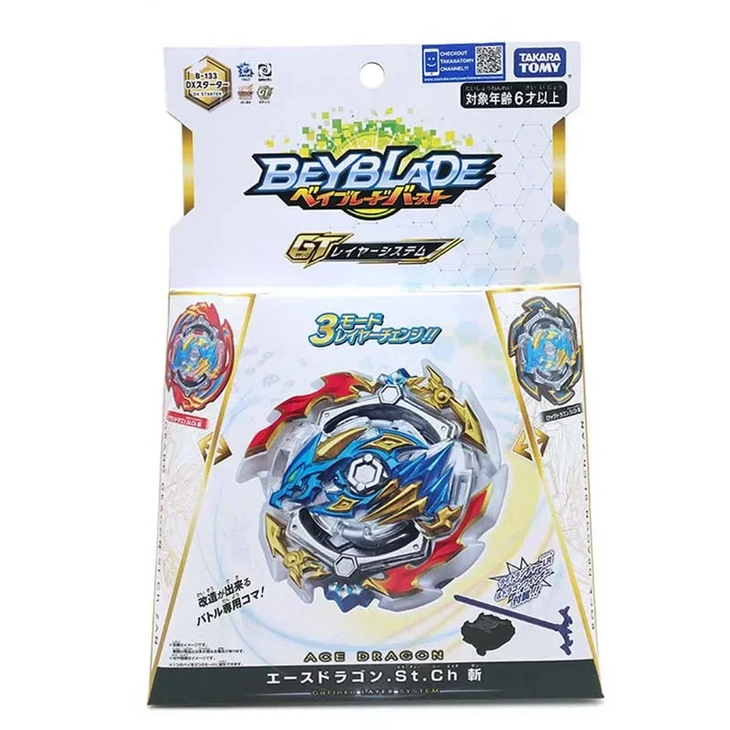 Original Takara Tomy Beyblade Burst GT B-133 DX Starter Ace Dragon .St.Ch