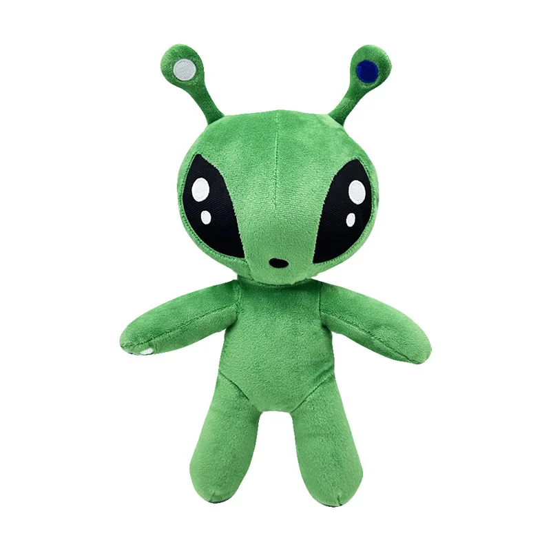 25cm Green Alien Plush Toy Anime Tentacled Horn Alien Monsters Horror Doll Boys Girls Soft Toys Stuffed Throw Pillow kids gifts