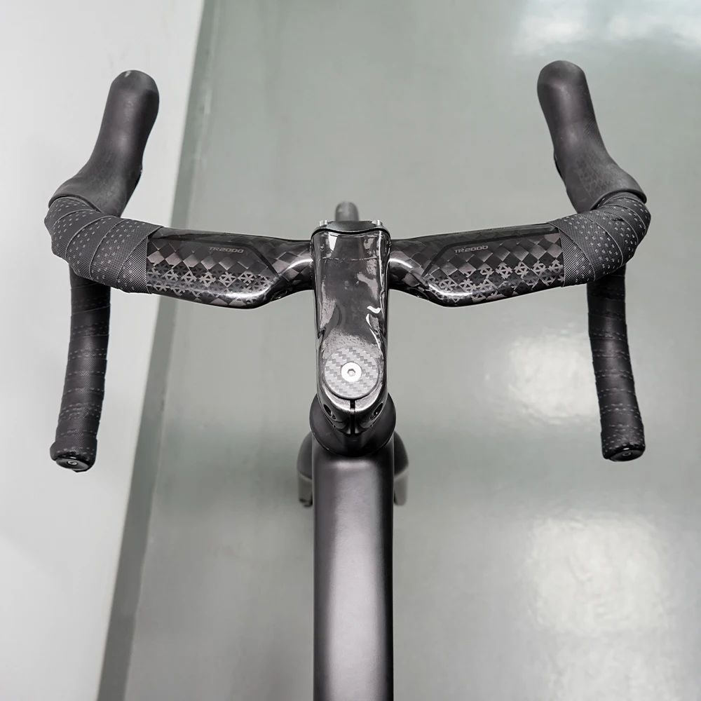 TOSEEK Carbon-Rennlenker, Fahrradlenker aus Kohlefaser, reduziert den Widerstand, gebogener Lenker, interne Verkabelung, Fahrradteile, 380/400/420/440 mm – Detail 18