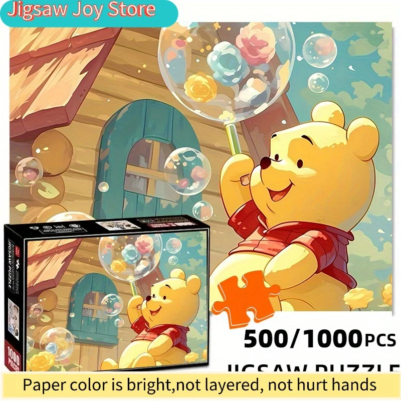 

Bubble Blowing Fun Thick Durable White Card Puzzle, Rectangular Shape with Elegant Packaging Box, DIY Brain-Boosting Decorativ