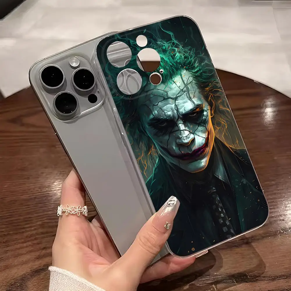 J-JokerES Phone Case for iphone 14Pro 15 11 12 14 Pro Max Mini 6 6s 7 8 Plus X XR XS SE2020 Transparent Cover