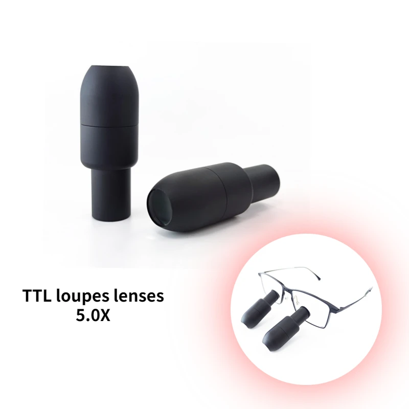 Imagem -05 - Burite-new Arrival Prism Lupes 5.0x Lentes em Pares 5x Ttl Através das Lentes Usadas para Fazer Ttl Dental Lupas Cirúrgicas