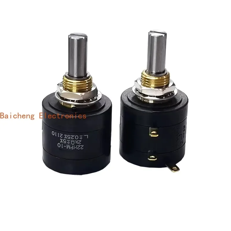 1PCS 22HP-10 multi turn wire wound potentiometer 22HPM-10 1K2K 5K 10K 10 turns
