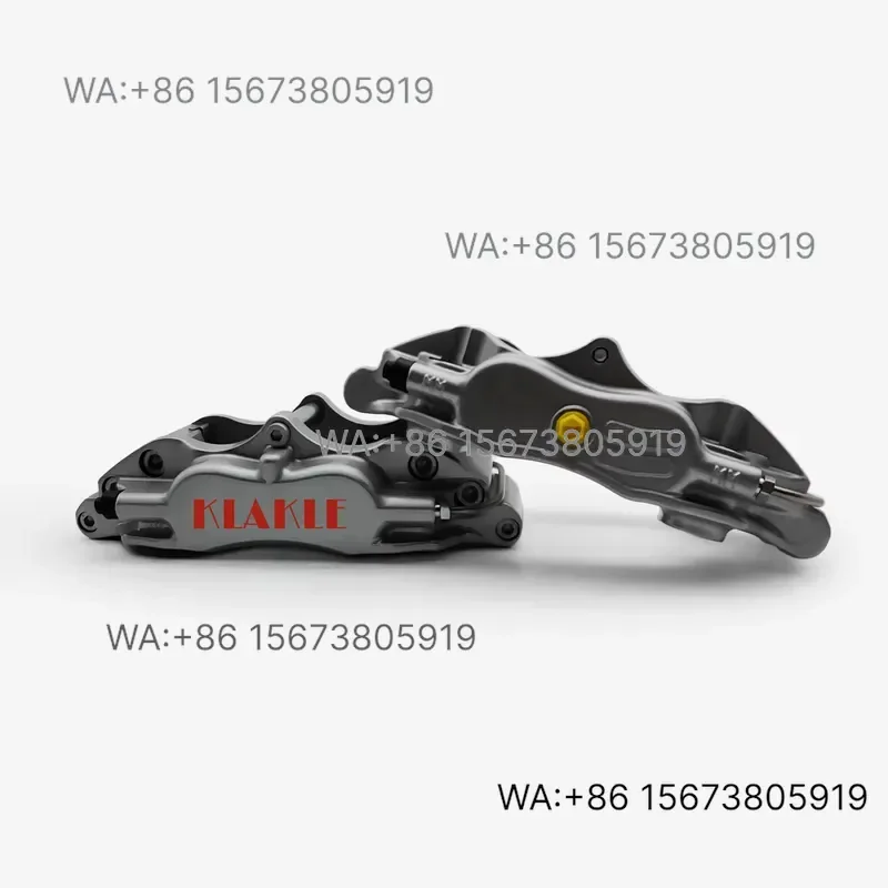 For  Wmwmnu  KLAKLE Racing Car Aviation Aluminum 4 Piston Brake Caliper Custom Logo Front Wheel R17