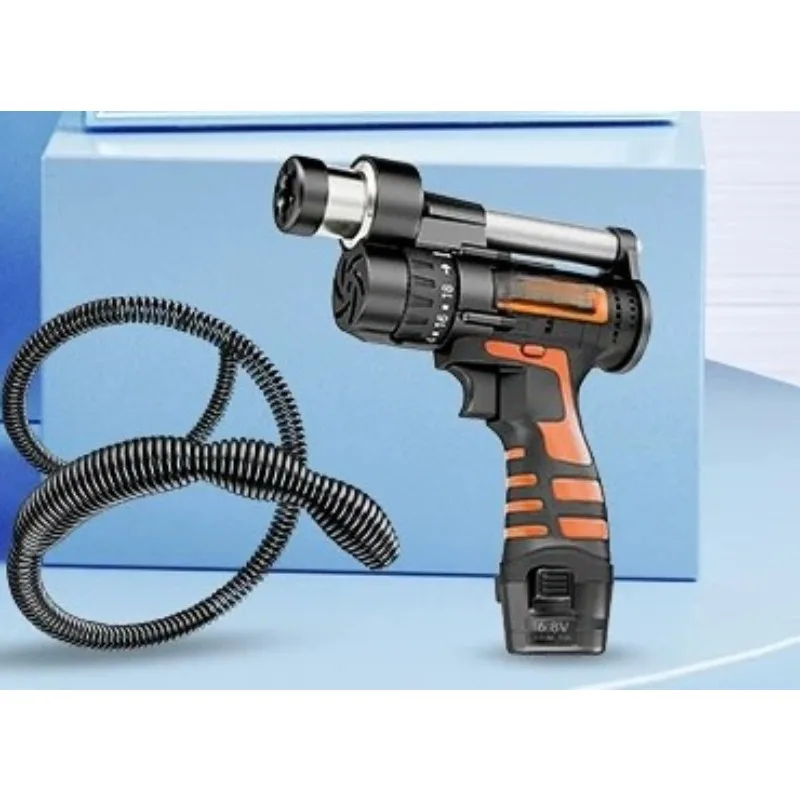 12V  16.8V Professional Pipe Dredge Machine Electric Drill Sewer Dredger Toilet Drain Clogging Cleaning Tool