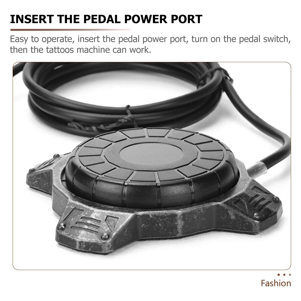 

Electroplated Aluminum Alloy Tattoos Pedal 360 Degree No Angle Adjustment Footswitch for Tattoos Machine Supplies Power Control