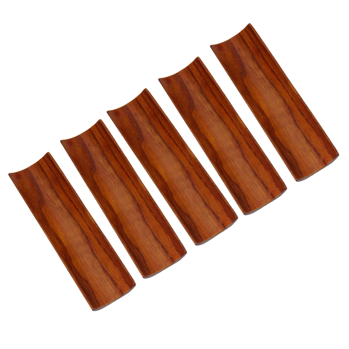 5 Pcs Drawer Organiser Wooden Napkin Tray Plate The Circle Pantry Organizer Dark Brown Bamboo Serving