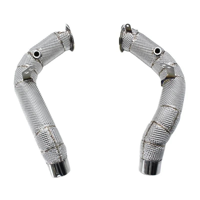 Head Section High flow Pipes Exhaust Pipes branch downpipe Exhaust Pipe with catalyst For BMW M5/M6 F06/F10/F18 2012-2016