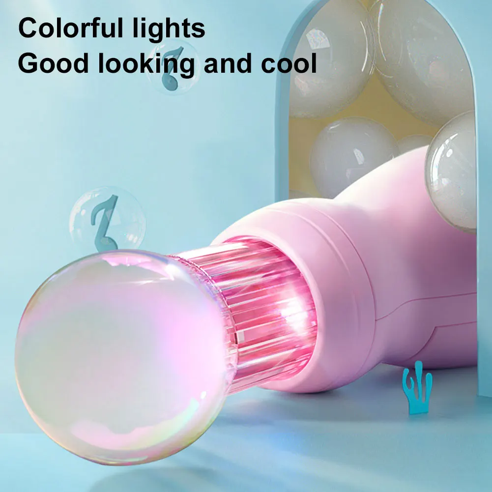 1Set Smoke Bubble Machine Elastic Bubble Fog Wand with Magic Smoke Effect Portable Bubble Blower for Outdoor Fun Parties