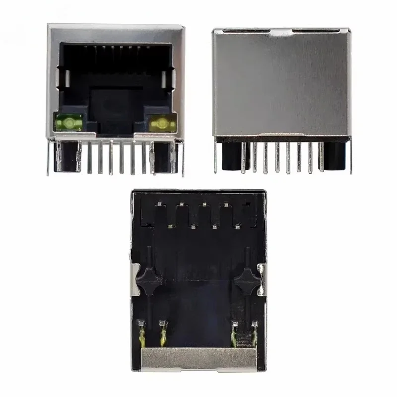 HR911105A RJ45 Connector RJ45 Socket PCB Mounting Network Adapter For Network Data Transfer with Lamp