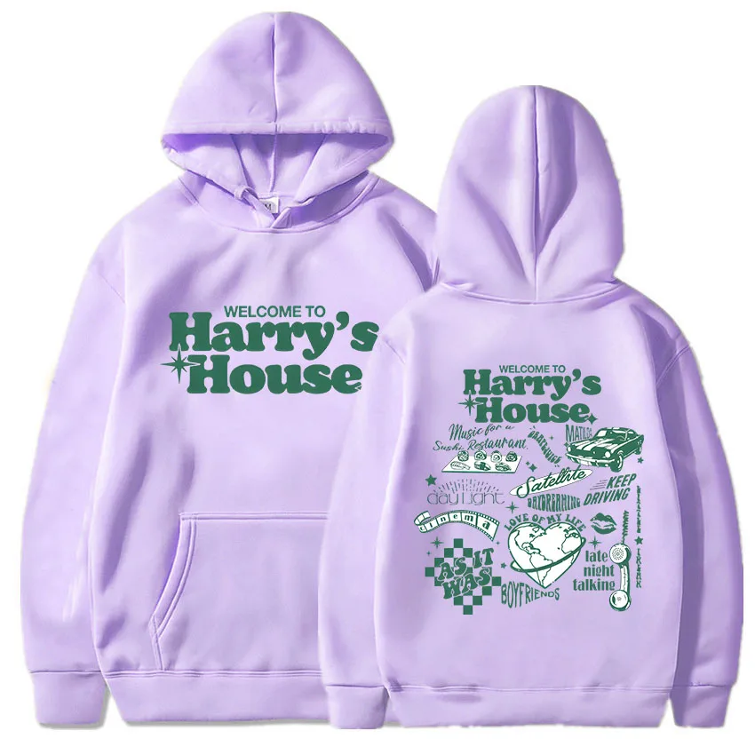 Harry's House Hoodies Kid Harpoon Hip Hop Fleece Sweatshirt Graphic Printing Gothic Retro Clothes Moletom Hooded Grunge Hoody