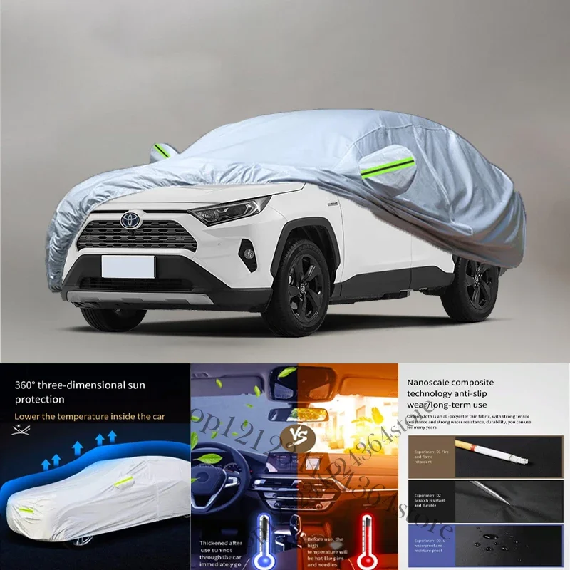 

For Toyota rav4 fit Outdoor Protection Full Car Covers Snow Cover Sunshade Waterproof Dustproof Exterior Car cover protection