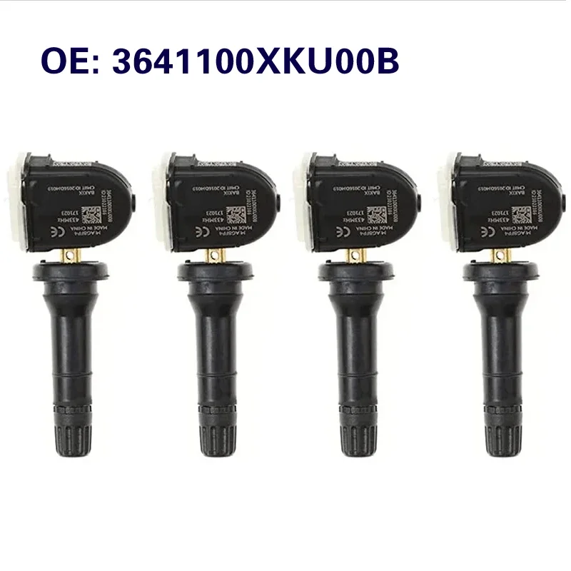 

Комплект из 4 датчиков TPMS 433 МГц 3641100XKU00B для контроля давления в шинах для Haval HL H2 H5 H6 H7, Great Wall C30