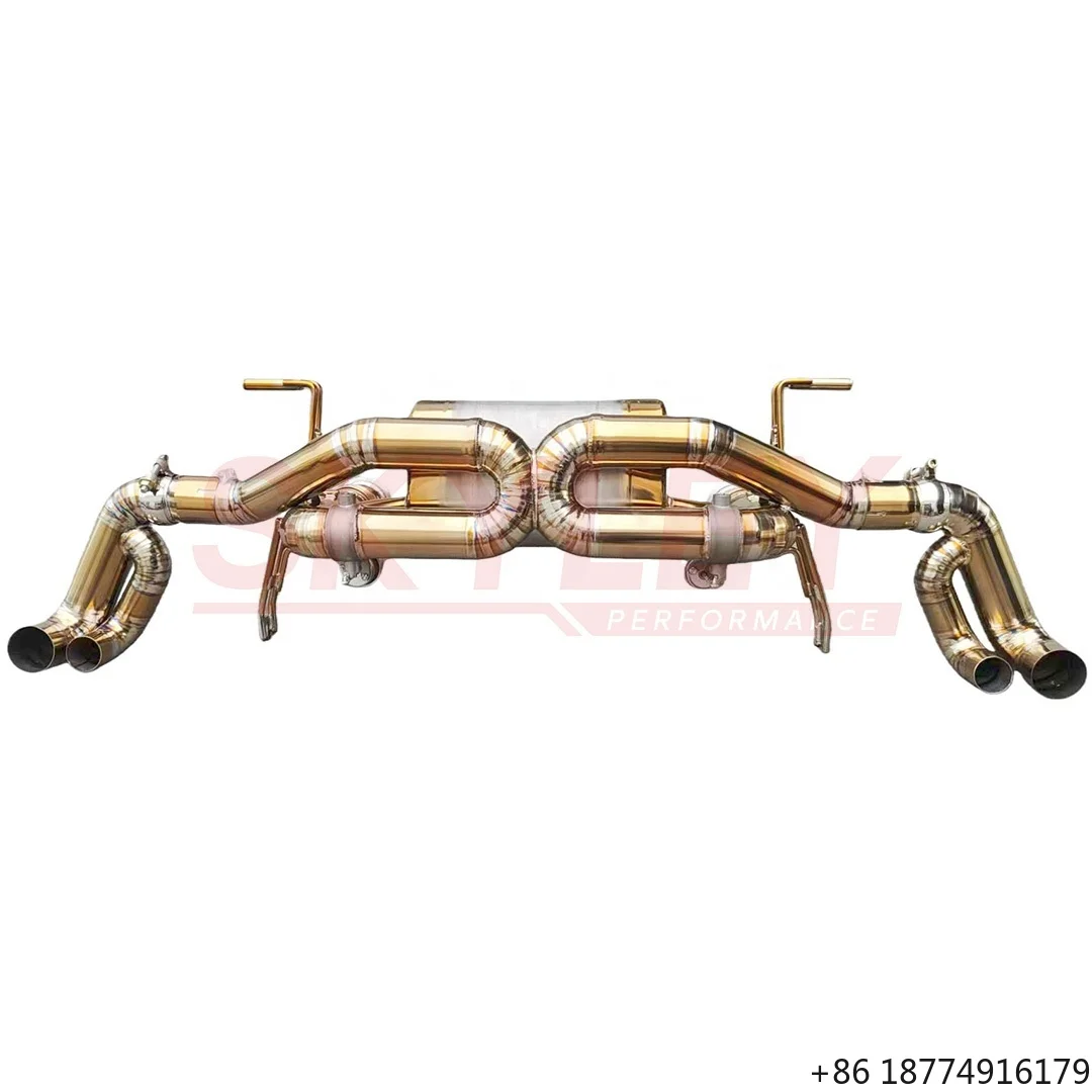 

Titanium Catback Exhaust for Gallardo 5.2 LP550 LP560 LP570 Valvetronic Exhaust Muffler Car Exhaust System