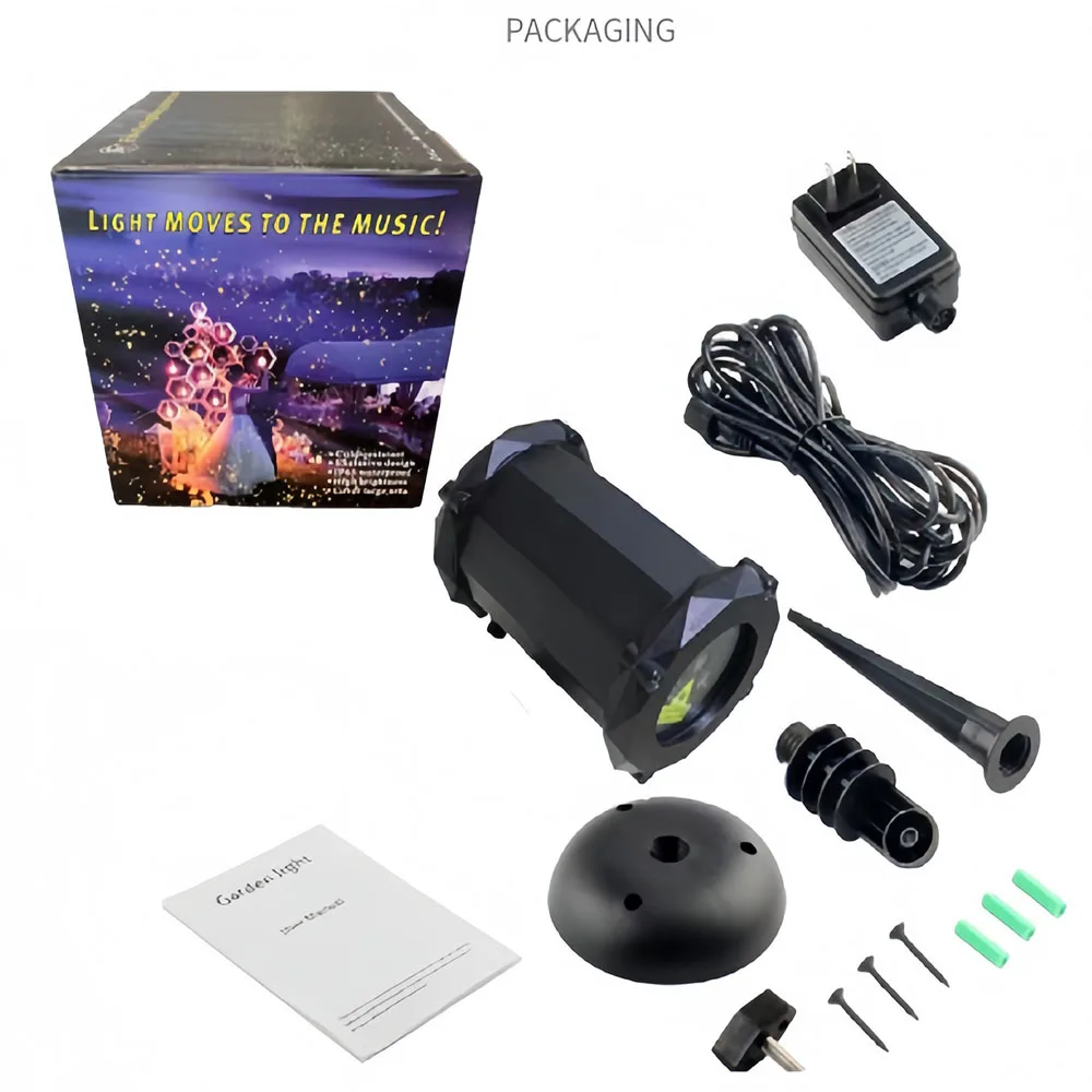 Outdoor Waterproof Camping Decorative Light Dynamic Garden Lamp Moving Firefly Blue Could Party Atmosphere Lawn Lamp