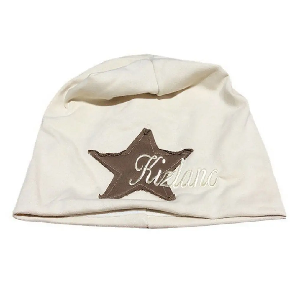 Y2k College Style Pile Hat Autumn and Winter Star Sticker Ear Protection Women Warm Cap Letter Hat Beanie Hat Korean Style Caps