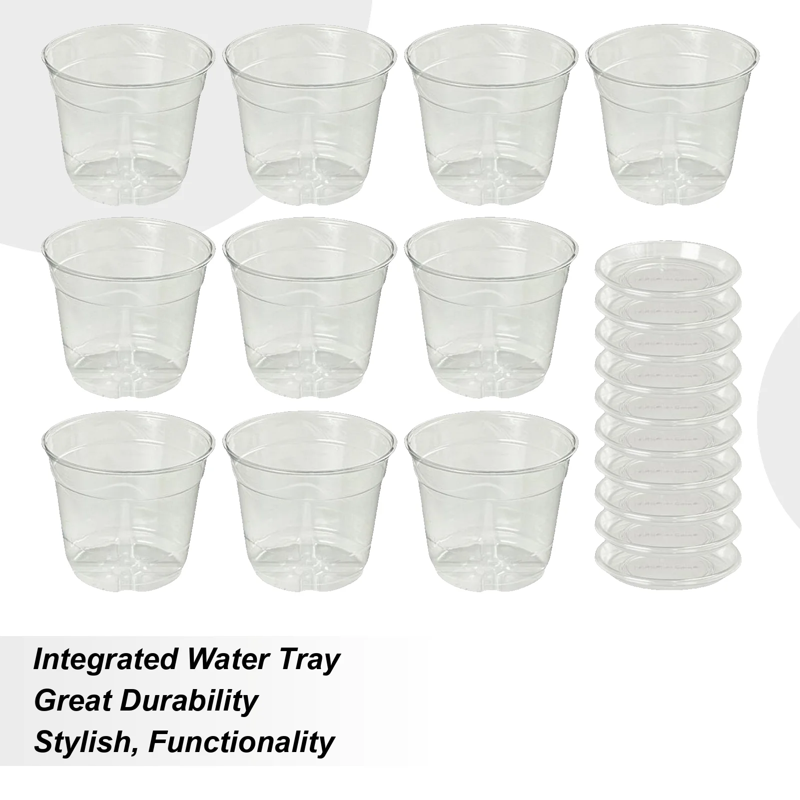 

Nursery Pot Seedling Starting Pot Nutrition Transparent Vase Planter For Yard Home Planting Lawn Outdoor Display Indoor