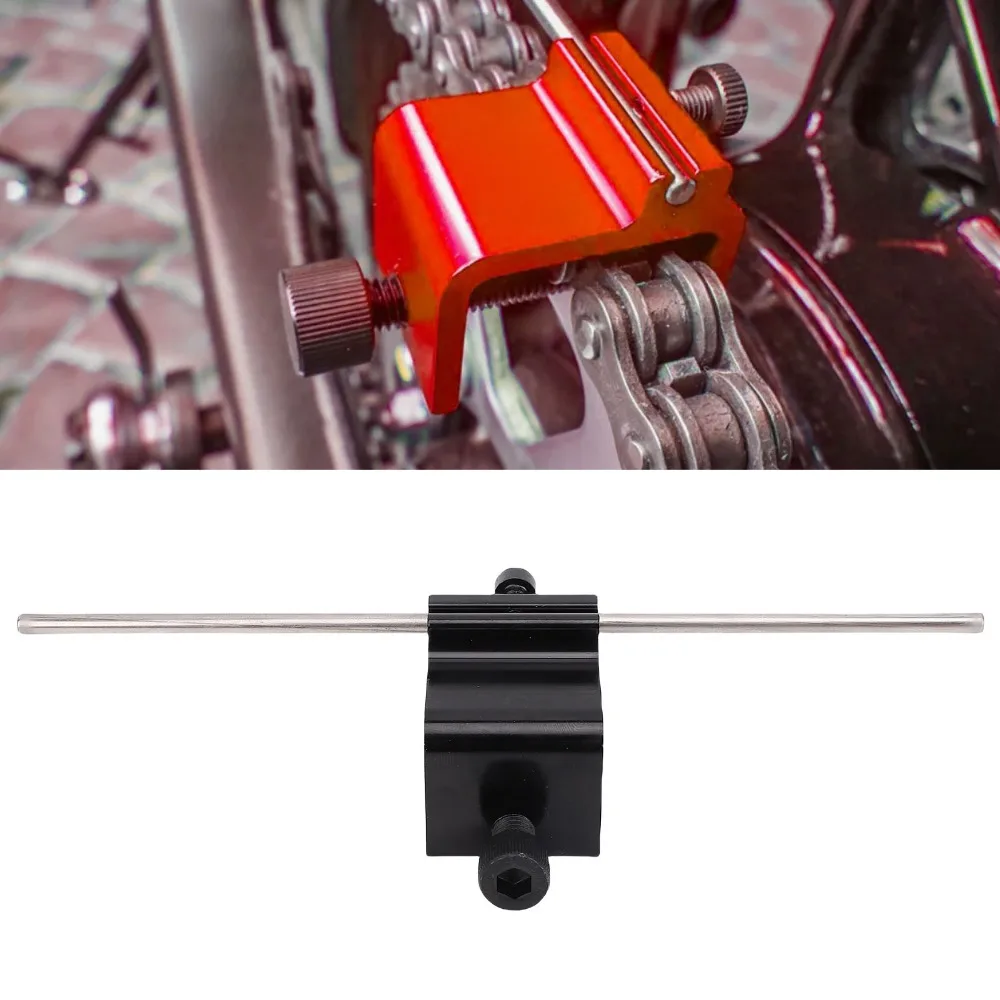 Aluminium Alloy Chain Alignment Tool Adjustable Universal Motorcycle Chain Alignment Tool Three Color Chain Adjusting Tool