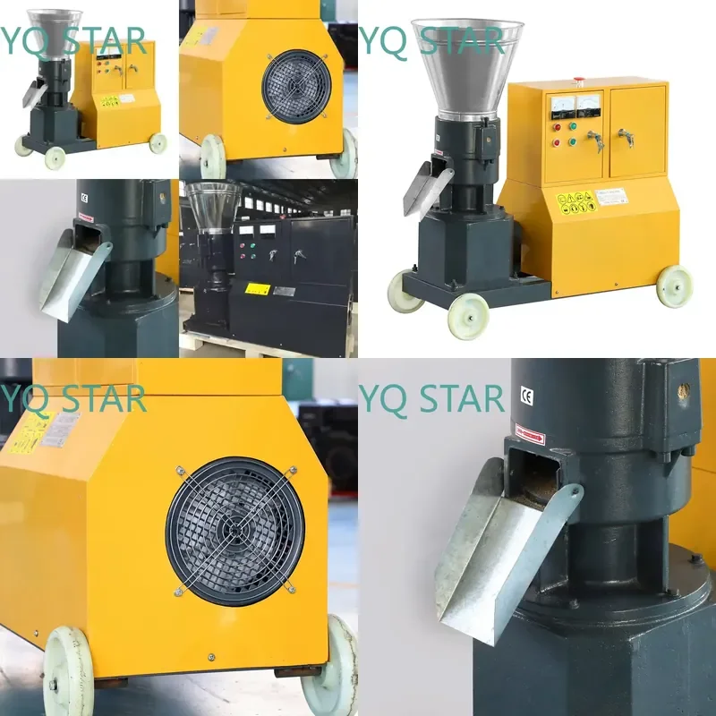 Wood Pellet Machine for 100-500kg/h Sawdust Biomass Pellet Mill Feed Pelletizer Making Machine Industrial Pellet Press