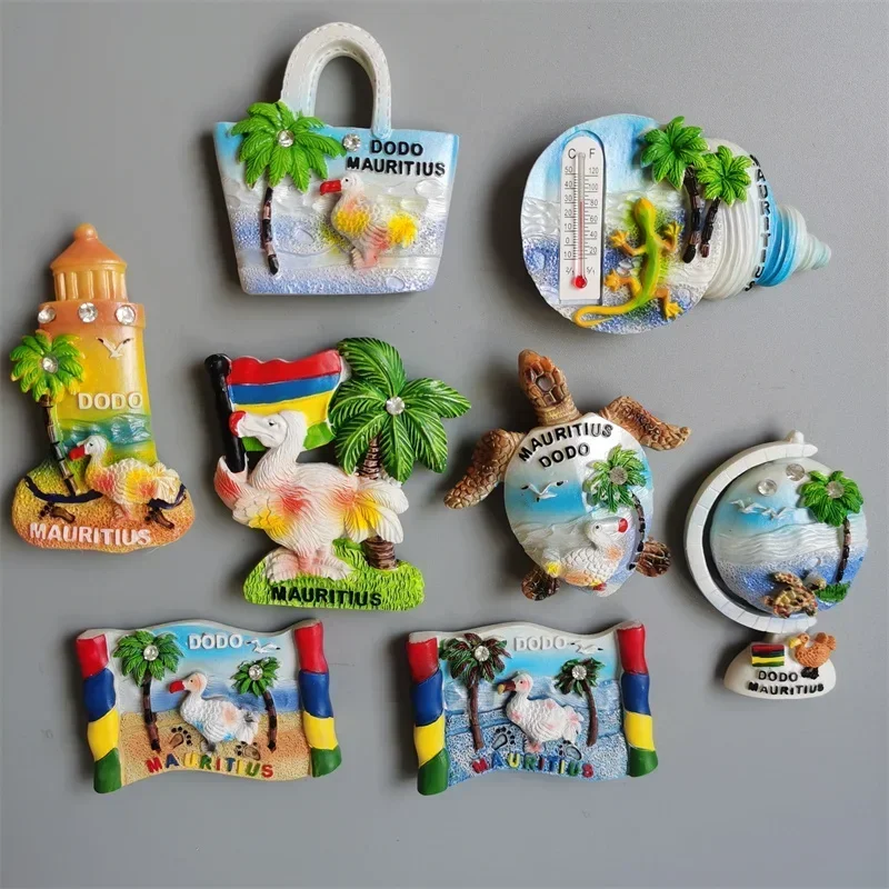 Mauritius magneti frigo Souvenir turistico Dodo adesivi magnetici decorazione decorazione della parete regali di viaggio collezione di decorazioni