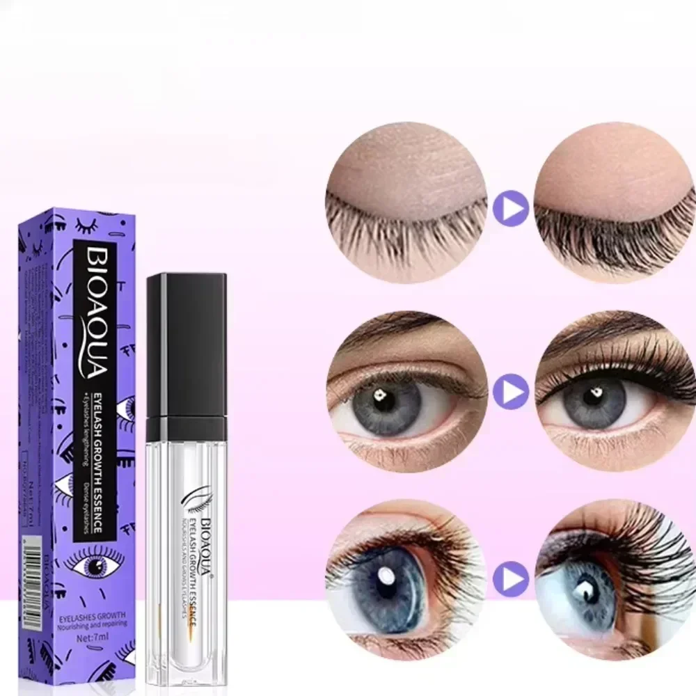 7, gekräuseltes Wachstum, starkes Make-up, Verlängerungsbehandlung, Tage schnelles Wimpernwachstumsserum, Wimpern, Augenbrauenwachstum, verdickte Pflegeprodukte
