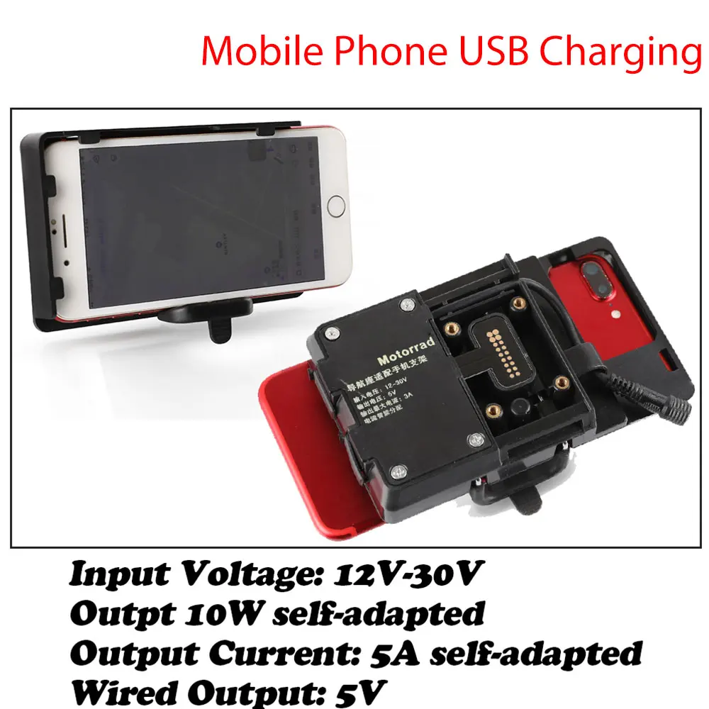 Беспроводная и USB-зарядка, навигационные кронштейны для мобильных телефонов для BMW R1200GS LC Adventure R1250GS S1000XR R1200RS 2004-2024