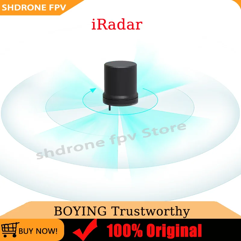 

BOYING iRadar360 ° Всенаправленный радар для предотвращения препятствий, диапазон питания 12-28В, дальность действия 1-30м, для промышленных радиоуправляемых дронов