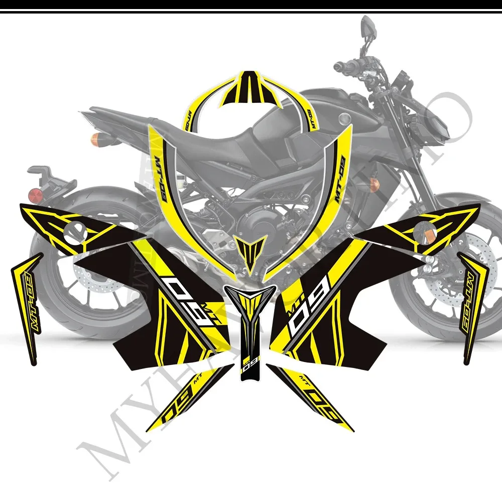 

For Yamaha MT09 MT 09 FZ SP Tank Pad Protector Stickers Fairing Motorcycle Knee Decal Fender 2017 2018 2019 2020 2021 2022 2023